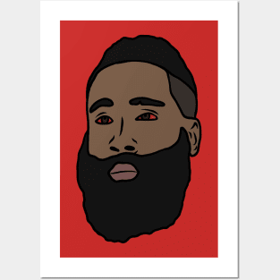 Red-Eyed James Harden Posters and Art